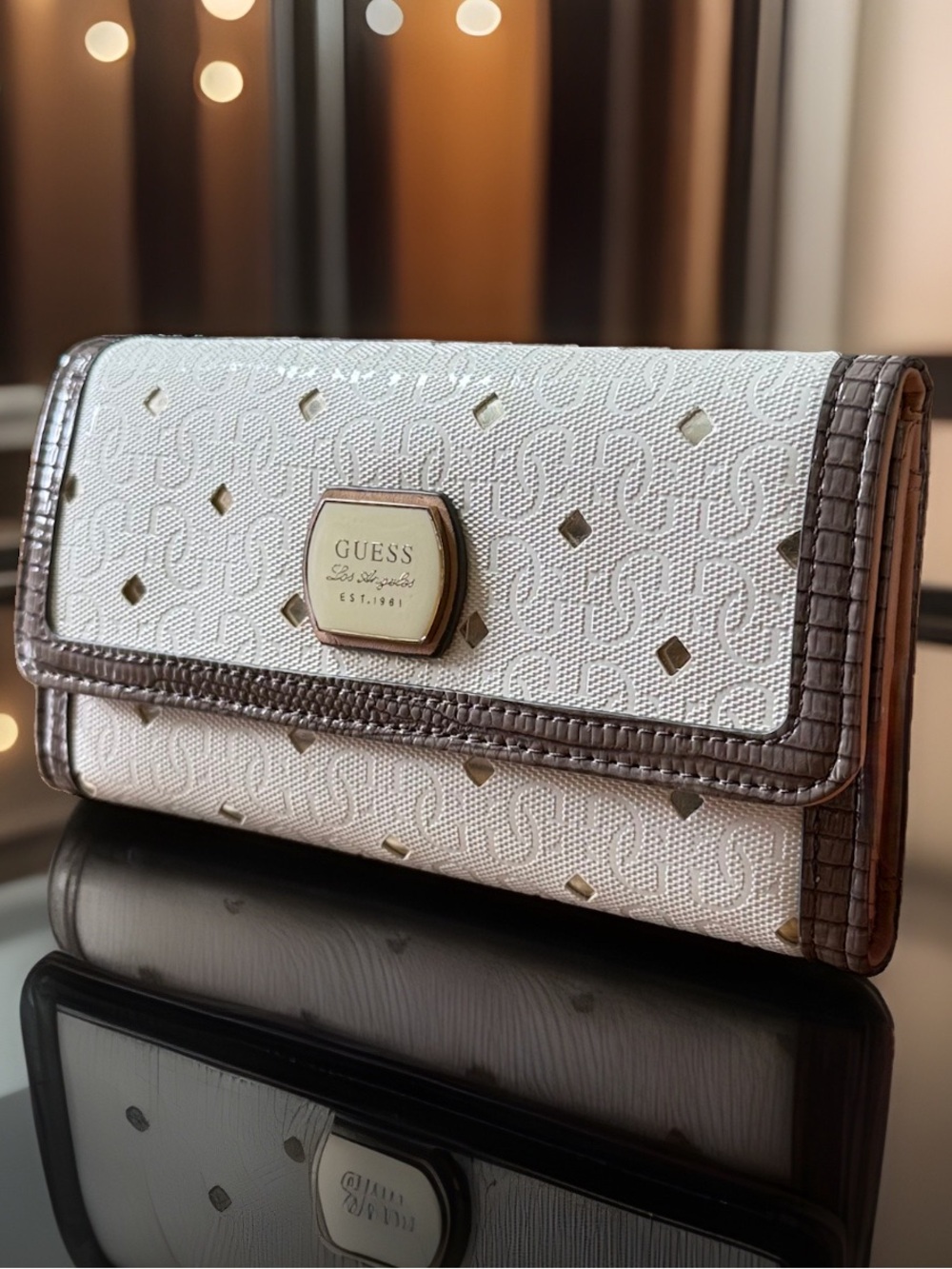 Y2K Guess Monogram Wallet ✨
